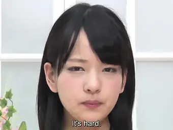 MIKAKO ABE tries to do her job but rock hard sausages keep sabotaging her