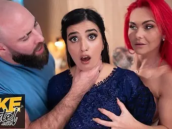 Insatiable British MILF and Pakistani slut Roxi Keogh get naughty in a wild threesome