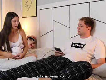 Stepbrother nails Cherry Stepsister and spunks in her tight fuckbox! Sharing couch with a shy teen and her big ass!