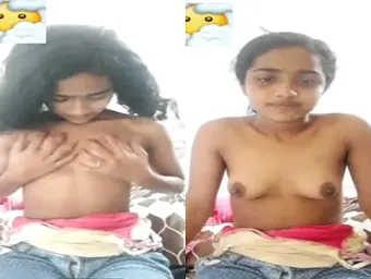Watch this Indian teen's sexy tits and bare fun bags get caught on camera