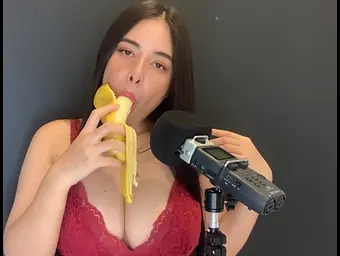 Watch Wan Inhaling a banana get dirty in ASMR film Leaked