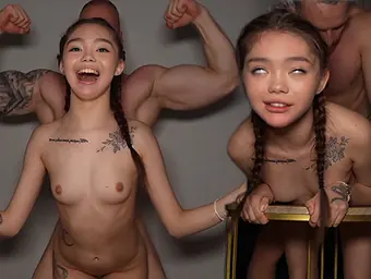 Nubile Luv gets down & dirty with a rough Japanese guy in HD