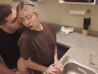 PinaXpress gets a helping hand from a stranger at the laundromat - hot POV amateur couple action