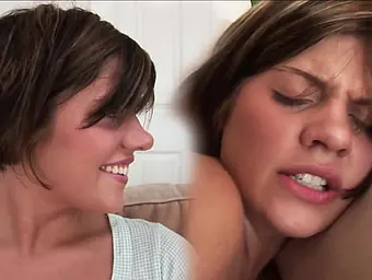 Shorty Mac and Haileey James get their petite bodies ravished by a massive black cock