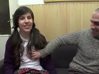 Smallish 18yo student gets jiggish with her wealthy parents - Black diminutive gets nutted!