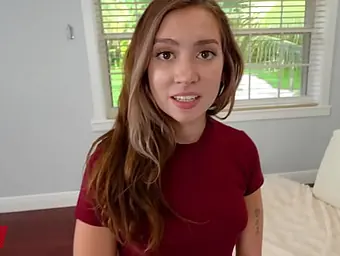 Bailey Base castings with her diminutive framework & supple yoga abilities in Fit18 vid