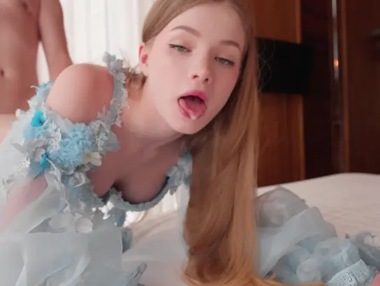 Lily Cute & Anastangel get their tight cunts pounded hard in Labia for internal cumming!